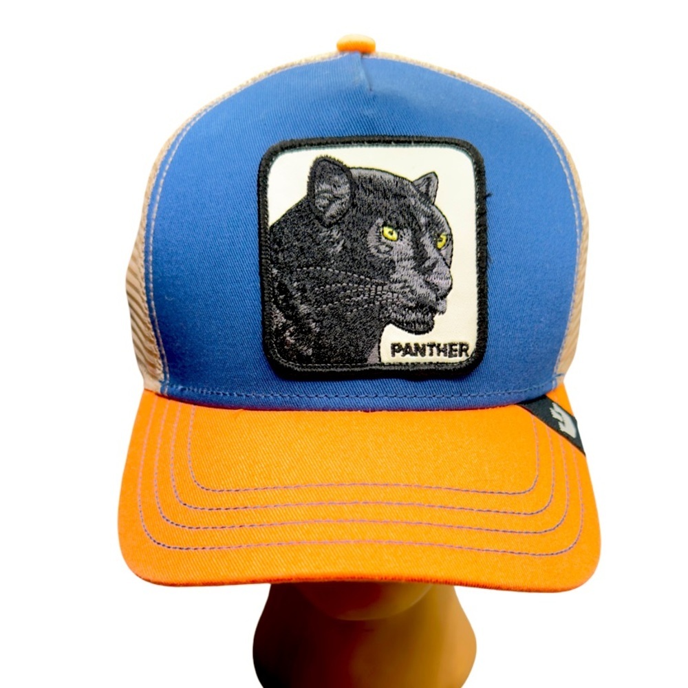 Goorin Bros Animal The Farm Trucker Ballcap Snapback  The Panther Blue